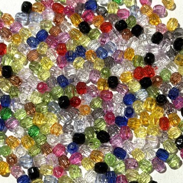 4mm Faceted Clear Bead #18
