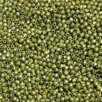 Fire Polish 2mm ColorTrends: Saturated Metallic Primrose Yellow
