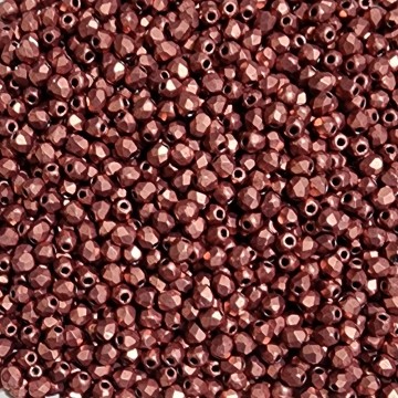 Fire Polish 2mm ColorTrends: Sueded Gold Lantana