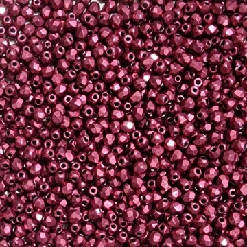 Fire Polish 2mm ColorTrends: Sueded Gold Lily Pad