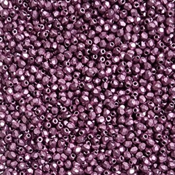 Fire Polish 2mm ColorTrends: Sueded Gold Orchid