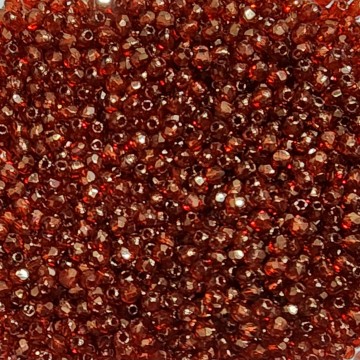 Fire Polish 2mm Dk Bronze Hyacinth