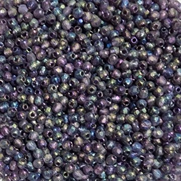 Fire Polish 2mm Luster Iris-Tanzanite