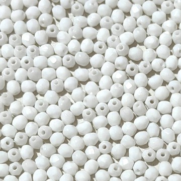 Fire Polish 3mm Alabaster