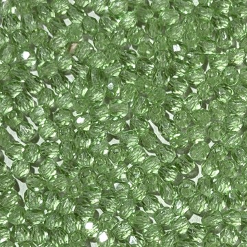 Fire Polish 3mm Lt Peridot