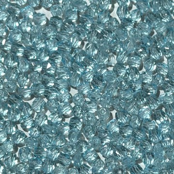 Fire Polish 3mm Aquamarine