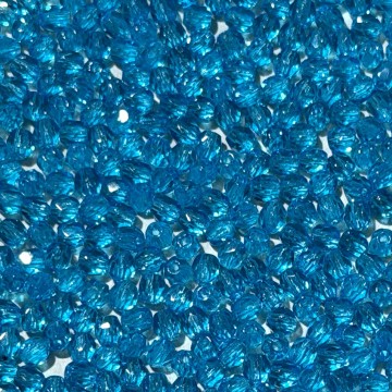 Fire Polish 3mm Aqua/Capri Blue