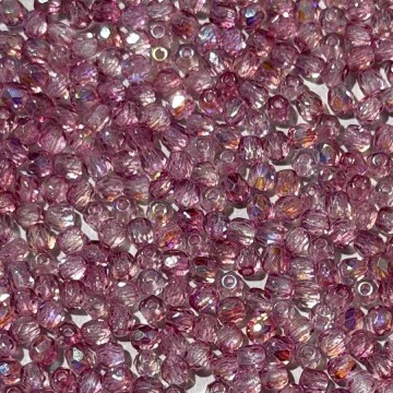Fire Polish 3mm Coated - Milky Pink AB