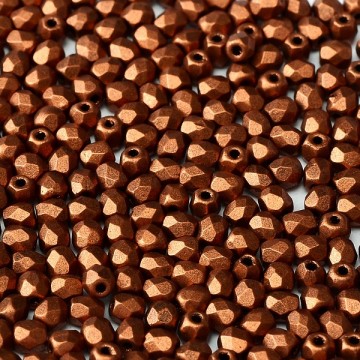 Fire Polish 3mm Copper