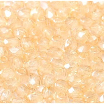 Fire Polish 3mm Crystal Champagne Luster