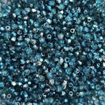 Fire Polish 2mm Mirror-Teal