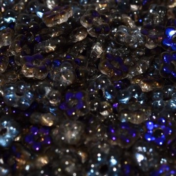 Flower Beads 5mm Crystal Azuro