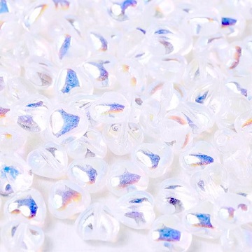 Glass Hearts 6mm Crystal AB