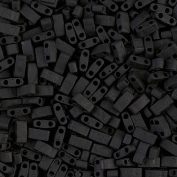 Half Tila Beads HTL0401F Matted Black