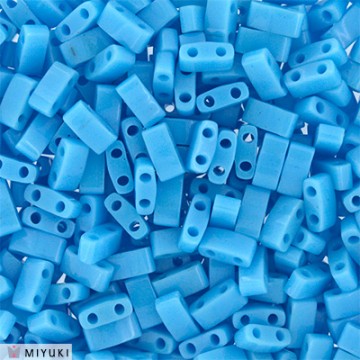 Half Tila Beads HTL0413 Opaque Turquoise Blue
