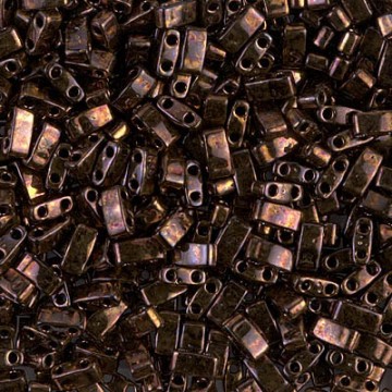 Half Tila Beads HTL0457B Metallic Dark Raspberry Iris