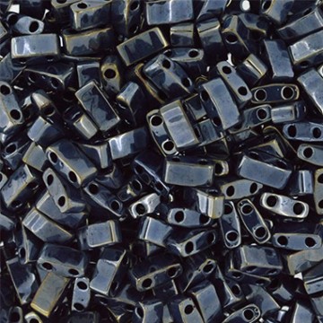 Half Tila Beads HTL0464 Light Gunmetal