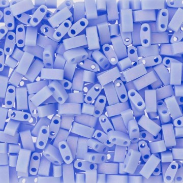 Half Tila Beads HTL0494FR Opaque Light Periwinkle Matted AB