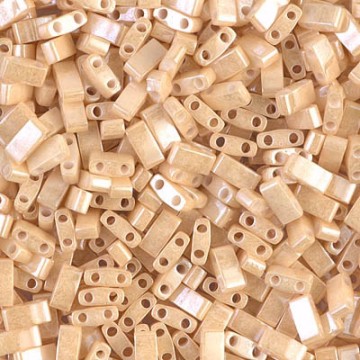 Half Tila Beads HTL0593 Light Caramel Ceylon