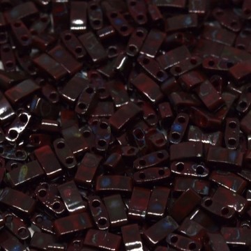 Half Tila Beads HTL4521 Picasso Opaque Red