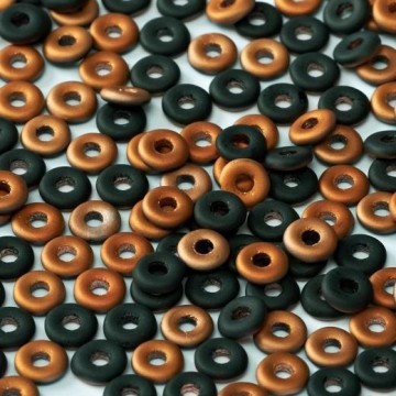 O Bead Jet Sunset Matted