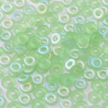 O Bead Peridot AB Matted
