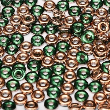 O Bead Emerald Capri Gold