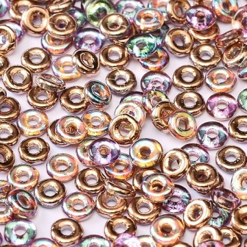 O Bead Crystal Copper Rainbow