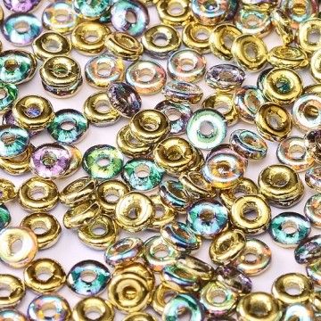 O Bead Crystal Golden Rainbow