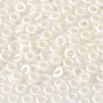 O Bead Alabaster Pastel White
