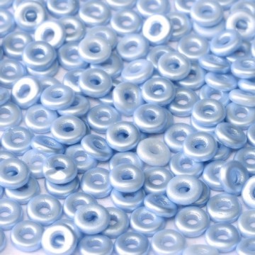 O Bead Alabaster Pastel Lt.Sapphire