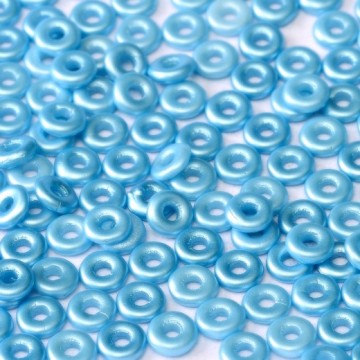 O Bead Alabaster Pastel Turquoise