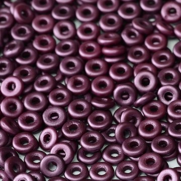 O Bead Alabaster Pastel Bordeaux