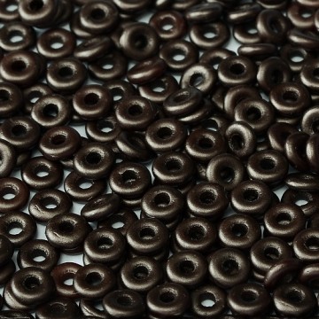 O Bead Alabaster Pastel Dark Brown
