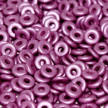 O Bead Alabaster Metallic Lilac