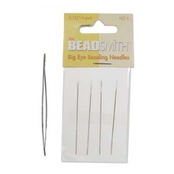 Big Eye Beading Needle 2.125 inch (4 pieces)