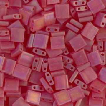 Tila Beads TL0140FR Matted Transparent Light Red AB