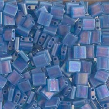 Tila Beads TL0149FR Matted Transparent Capri Blue AB