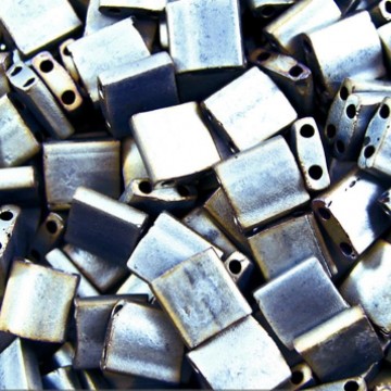 Tila Beads TL2002 Matted Metallic Silver Grey