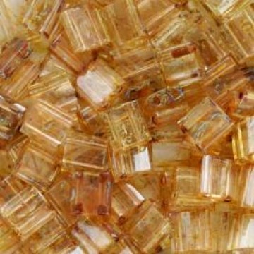 Tila Beads TL4501 Picasso Transp Saffron