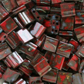 Tila Beads TL4521 Picasso Opaque Red