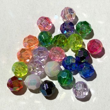 10mm Faceted AB Bead #23