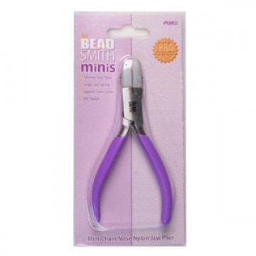 Mini Nylon Jaw Flat Nose with Spring