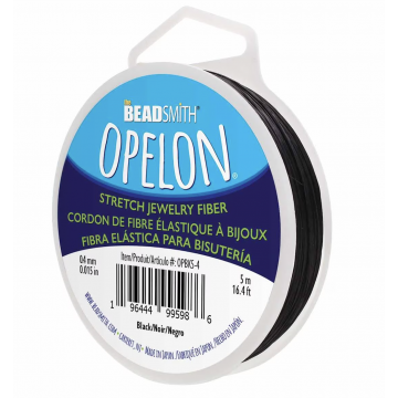 Opelon Stretch Jewelry Fiber Black 0.4mm