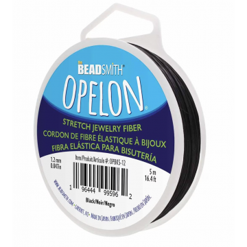 Opelon Stretch Jewelry Fiber Black 1.2mm